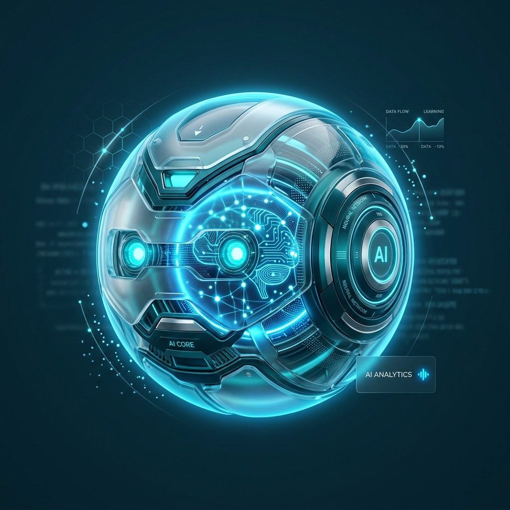 Intelligenza Artificiale 3D Icon